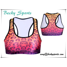 Lady′s Sports Bra Push up Padded Running Bra Thin Tank Vest Top